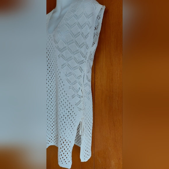 Cupshe Sheer  Dress Crochet Fringe Swim Cover Up - Picture 2 of 3